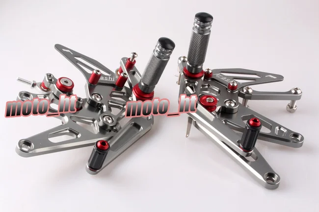 Регулируемые подножки GZYF для мотоцикла с ЧПУ Задние Yamaha YZF R1 2004 2005 2006 алюминиевый