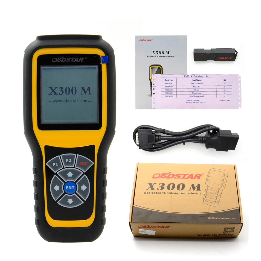 2018 100% оригинальный OBDSTAR X300M OBDII инструмент для диагностики пробега коррекция