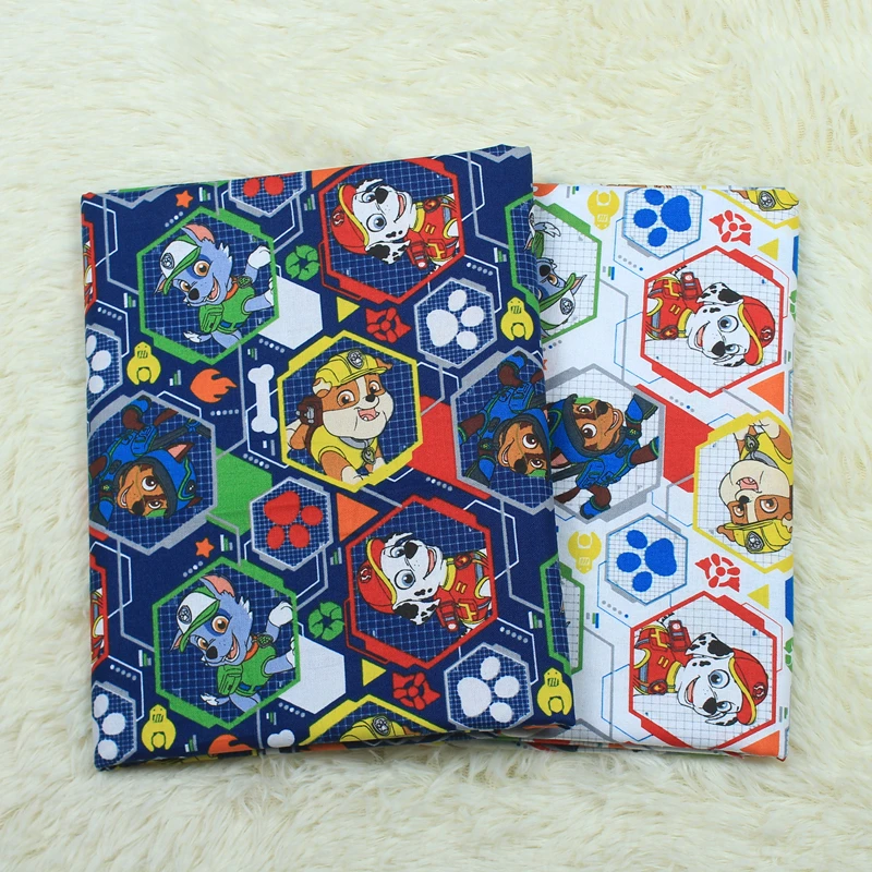 Lovely Toy dog Police Firehouse Dog cotton Fabric Child baby boy Diy Handmade Craft Bedding quilting 110*100cm | Дом и сад
