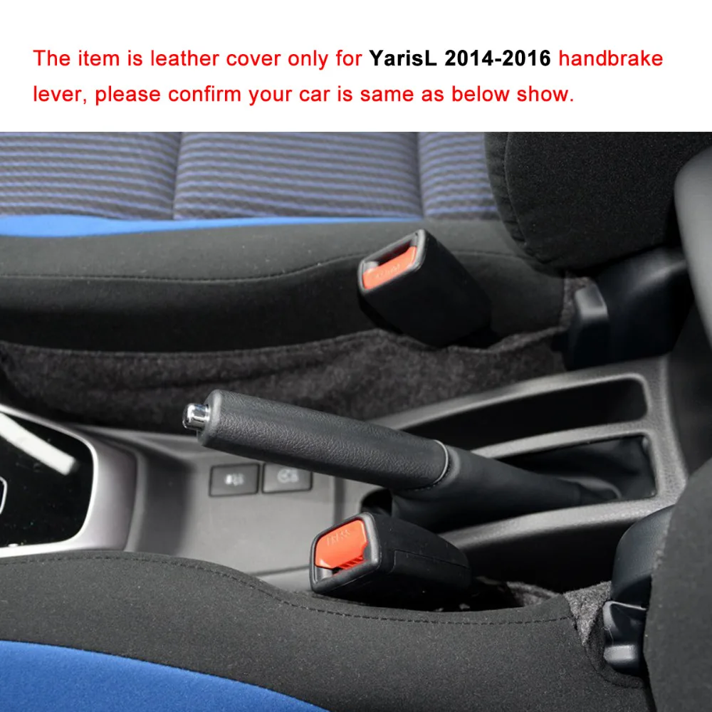 Автомобильные чехлы ручника ponsny чехол для TOYOTA YarisL 2014 2016 Натуральная кожа авто
