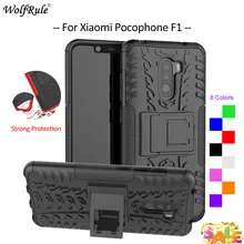For Cover Xiaomi Pocophone F1 Case TPU & PC Holder Armor Bumper Housings Phone Case For Xiaomi Pocophone F1 Cover Poco F1 6.18