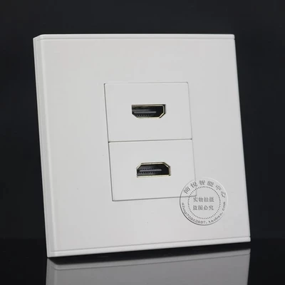 Настенная розетка с 2 портами HDMI вставка в локоть панель лицевой панели адаптер