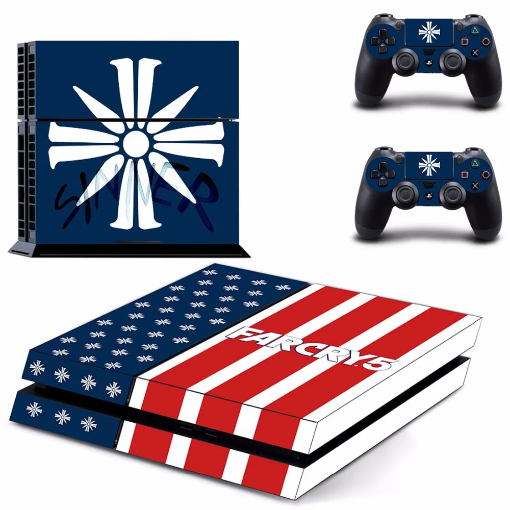 Игра Far Cry 5 Farcry PS4 кожи Стикеры наклейка для Sony Игровые приставки 4 консоли и 2