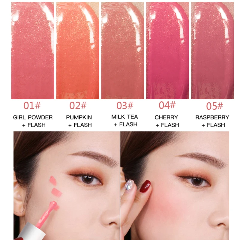 Новинка жидкая Румяна для лица хайлайтер макияж гладкие шелковистые стойкие