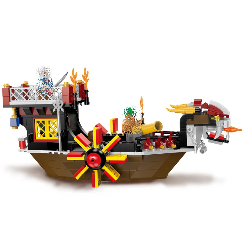 Enlighten 1307 пиратский корабль сын океана 3D модель строительные блоки наборы