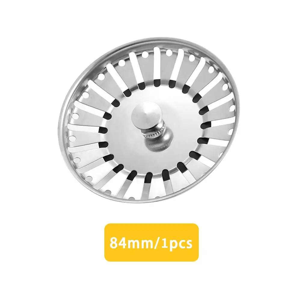Sink Strainer Plug Kitchen Waste Stainless Steel For Kitchen/Bathroom UK Sinks (79-81-84mm) | Дом и сад