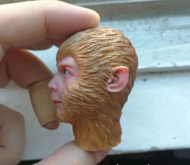 1:6 ScaleMale Body Journey To The West Monkey King Sun Wu Kong Head Shape резная фигурка на 12 дюймов|Игровые