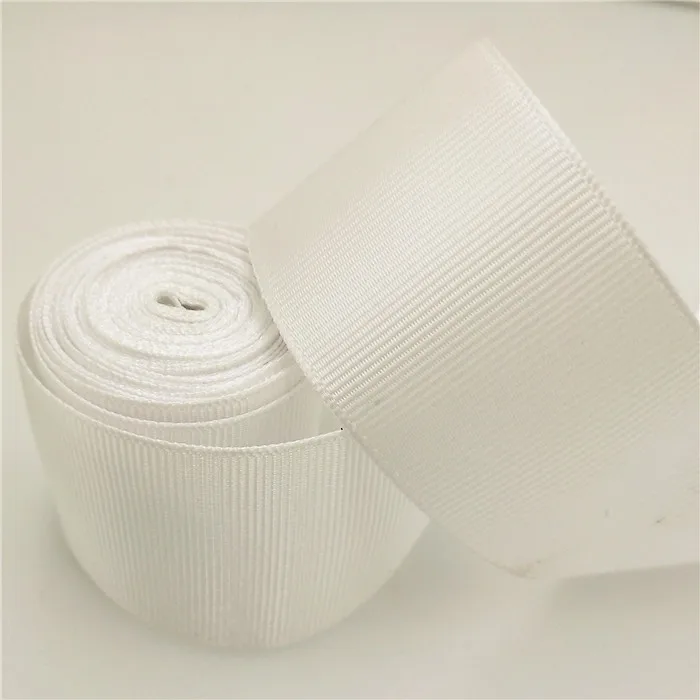 WHITE 5 yardss/Лот) корсажная лента Подарочная декоративная обертка рождественские ленты(6/10/12/15/20/25/40 мм - Цвет: WHITE