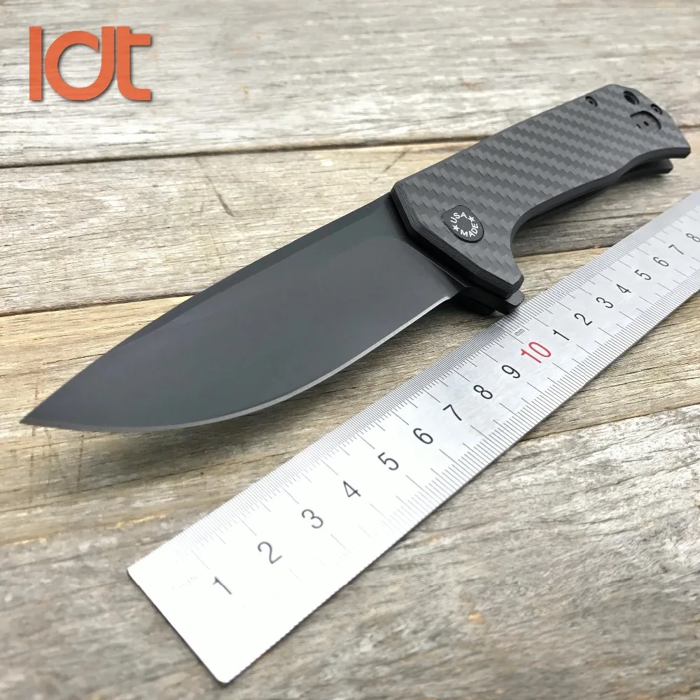 Складной нож LDT 0804 CF CTS 204P ножи из углеродного волокна с титановой ручкой походный
