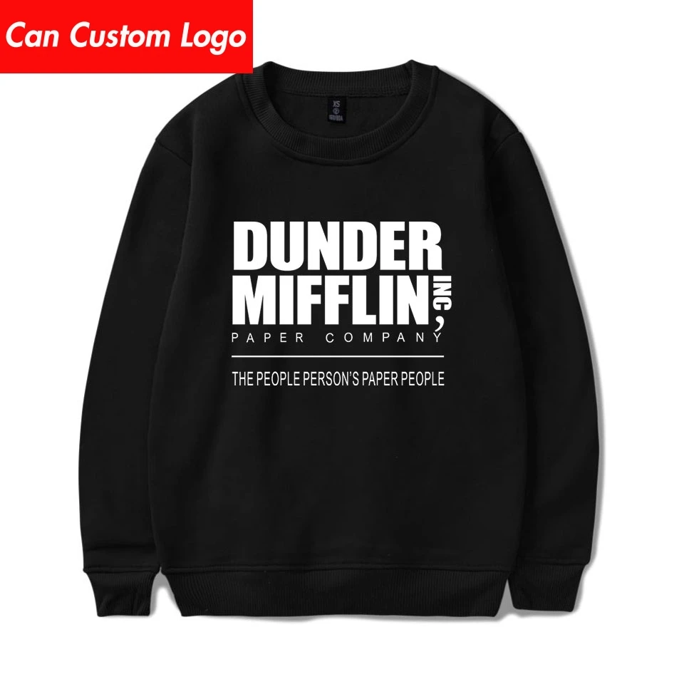 Женская толстовка с капюшоном dander Mifflin пуловер размера плюс принтом 2019|Мужские