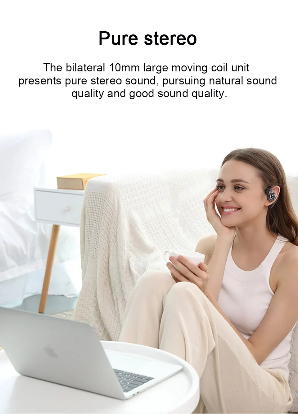 Aminy Беспроводные наушники с Bluetooth 5,0 IPX6, беспроводные наушники с защитой от пота, автомобильные наушники с громкой связью, HD стерео беспроводные bluetooth-наушники
