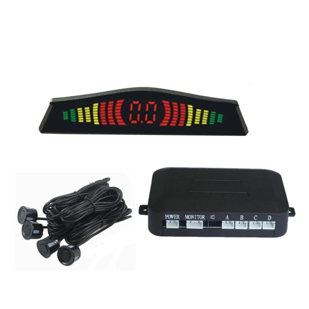 OkeyTech Автомобильный светодиодный датчик парковки комплект с 4 датчиками s