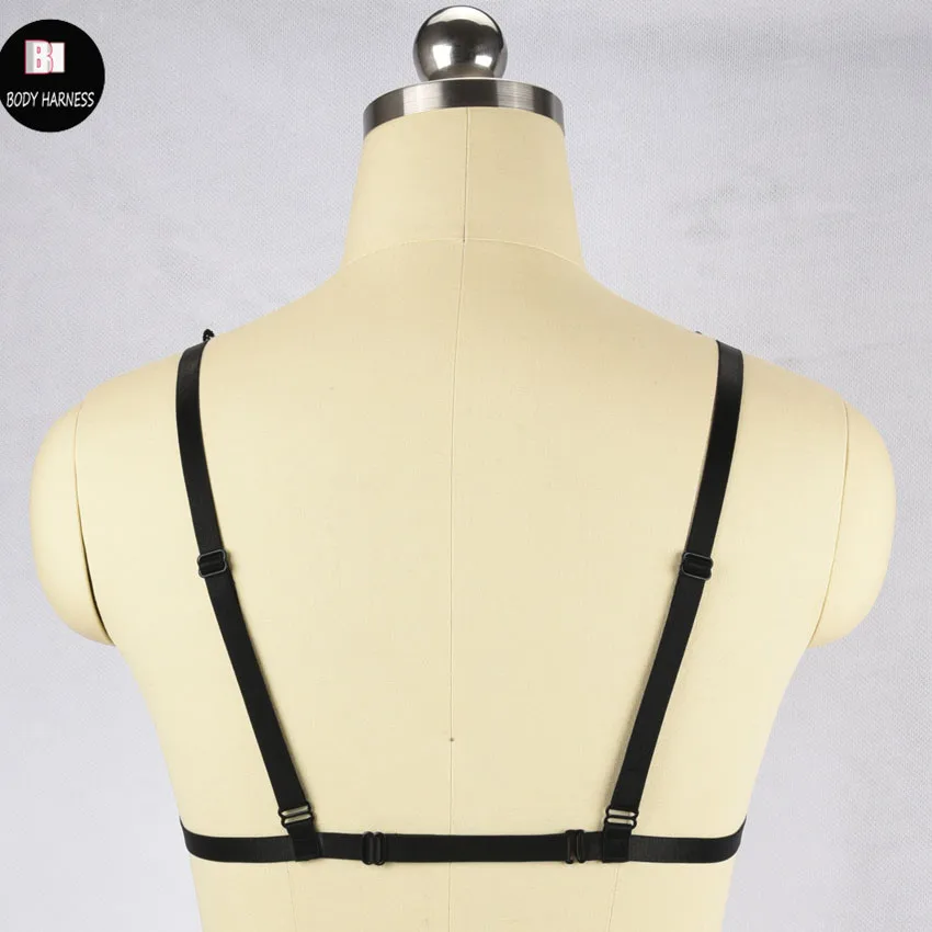 Бандажное нижнее белье с кисточками в стиле Харадзюку бюстгальтер готическом