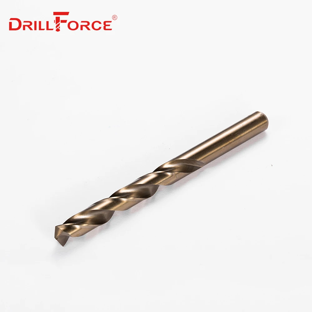 

Набор кобальтовых сверл Drillforce M42, 1 шт., стандартный набор сверл 7,6-14 мм для сверления на закаленной стали, чугуне и нержавеющей стали