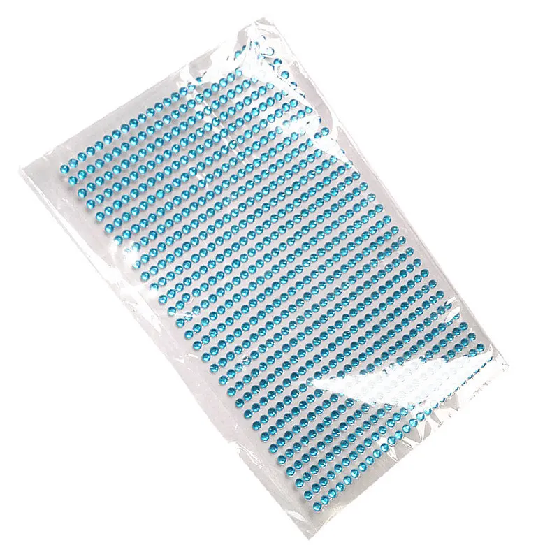 Игрушечная наклейка 3 мм сделай сам синие кристаллы стразы самоклеящиеся рамки