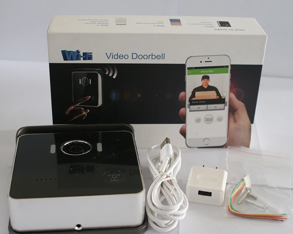 

RERO WIFI 720P Video Doorbell Wireless Door Phone Intercom Monitor Smart Bell HD Camera PIR Motion Sensor Night Vision Unlock