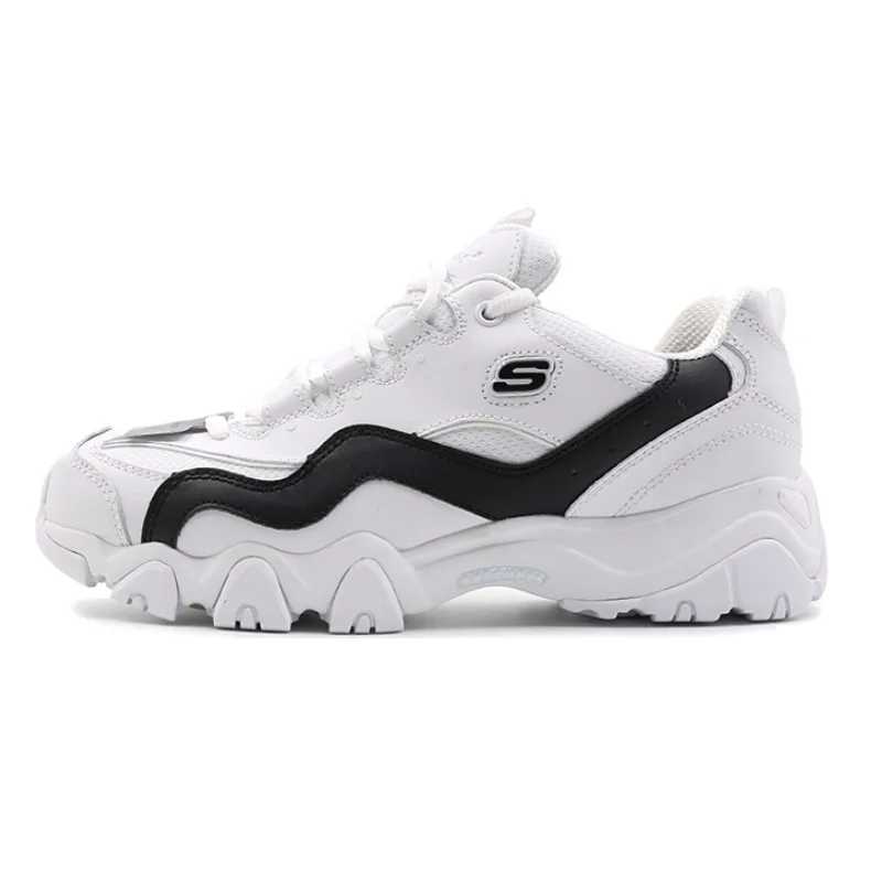 Skechers D'LITES, Для женщин обувь светильник удобная женская обувь на толстой подошве; кроссовки из дышащего материала Женская обувь 88888001-WBK - Цвет: 88888001-WBK