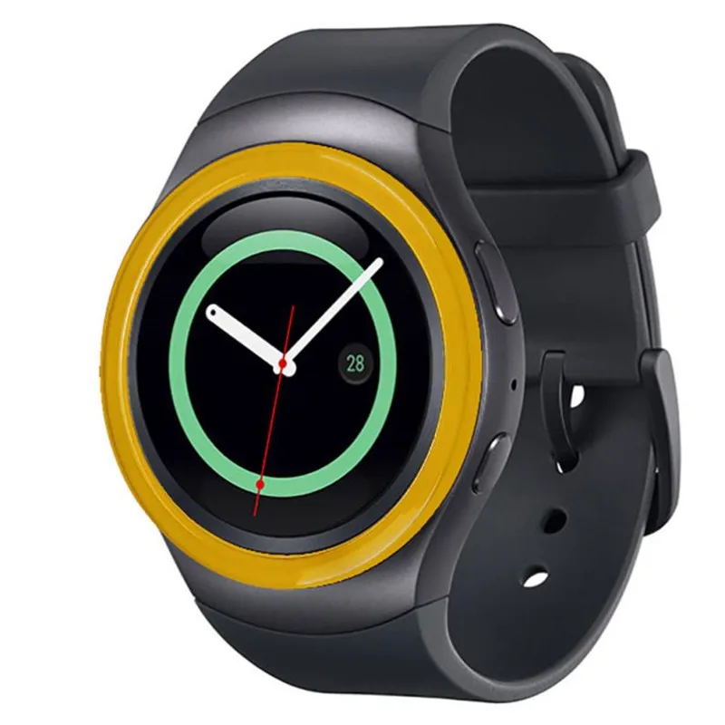 Gear S2 ремешок для часов защитные аксессуары для samsung gear S2 Samrt часы модный Цветной силиконовый защитный чехол защитный экран