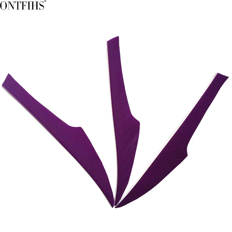 ONTFIHS 100PCS Arrrow Feather 4&quot King RW Archery Fletches Arrow Accessories Turkey Fletching Purple | Спорт и развлечения