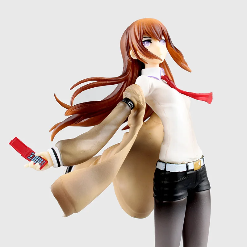 1 шт. 25 см японская Сексуальная аниме фигурка STEINS GATE Makise Kurisu экшн Коллекционная