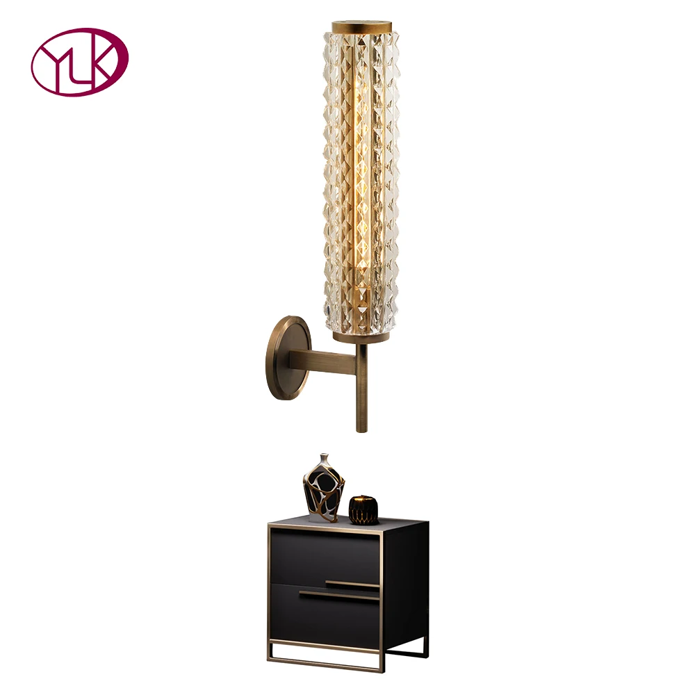 Youlaike светящаяся палочка дизайнерский настенный светильник прозрачный кристалл