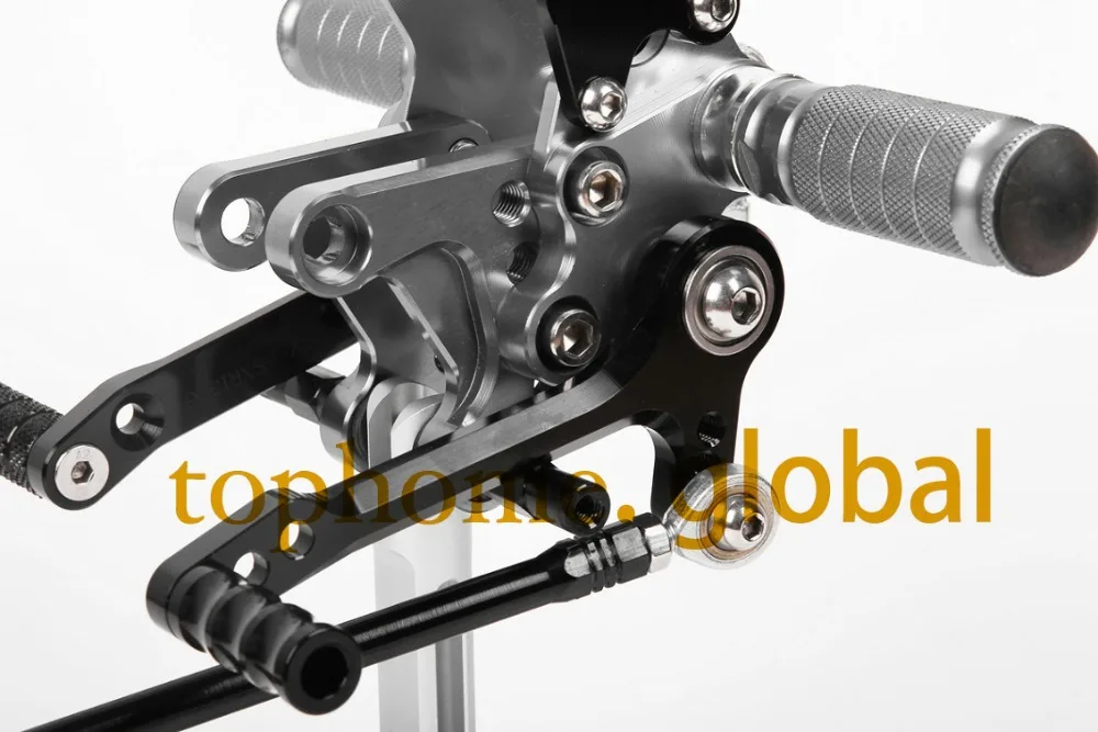 Мотоцикл черный и темно серый CNC Rearsets подножки задний набор для Suzuki GSXR600 2000 2005