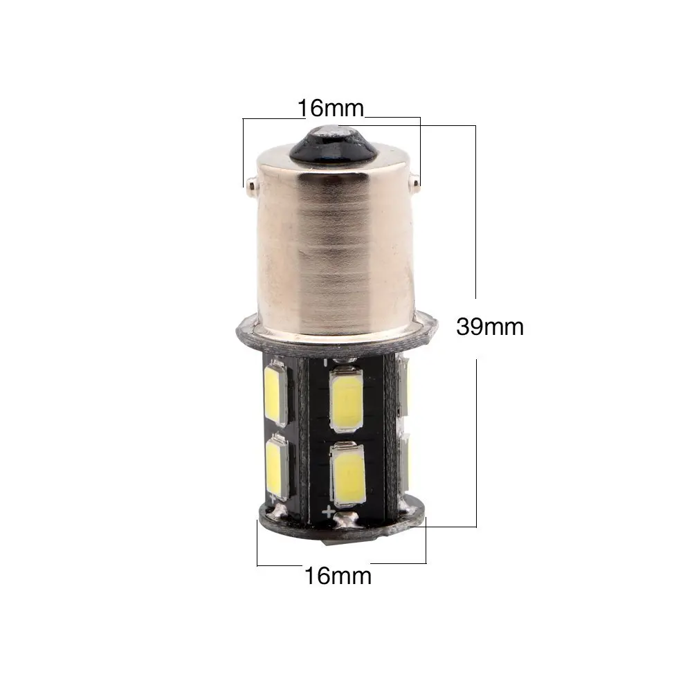 2 шт. BAU15S BA15S 1156 P21W BA15D BAY15D S25 5730 5630 13SMD 13 Led DC 12V авто поворотный фонарь задние фонари