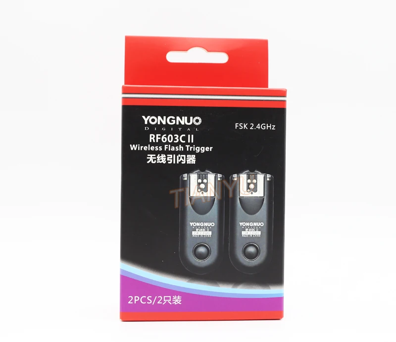 Светодиодная лампа для видеосъемки YONGNUO RF-603 II C1 радио Беспроводной дистанционный триггер для вспышки для Canon 1100D 1000D 600D 700D 650D 100D 550D 500D 450D 400D 350D 300D