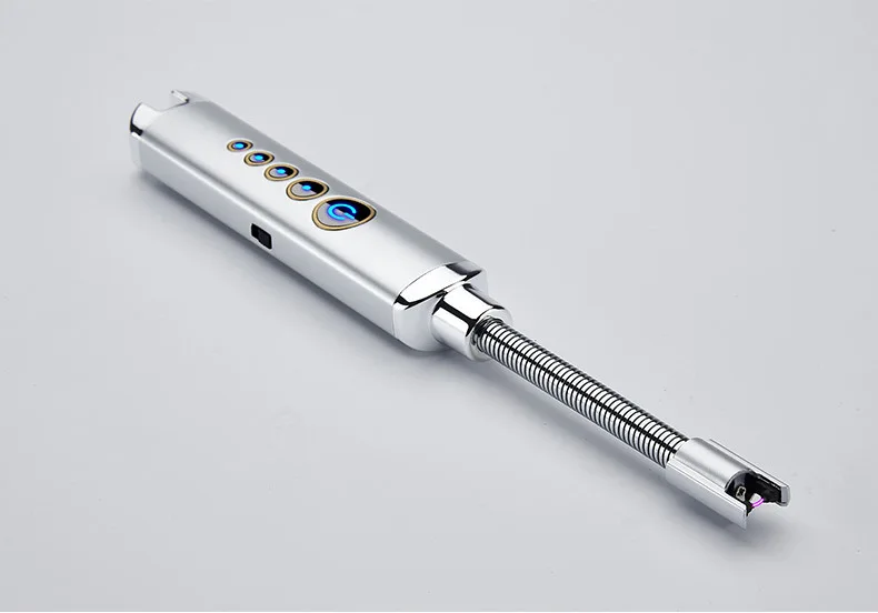 New USB Charging Arc Pulse Kitchen BBQ Igniter LED Power Display Safety Bend Igniter Cigarette Windproof Lighter