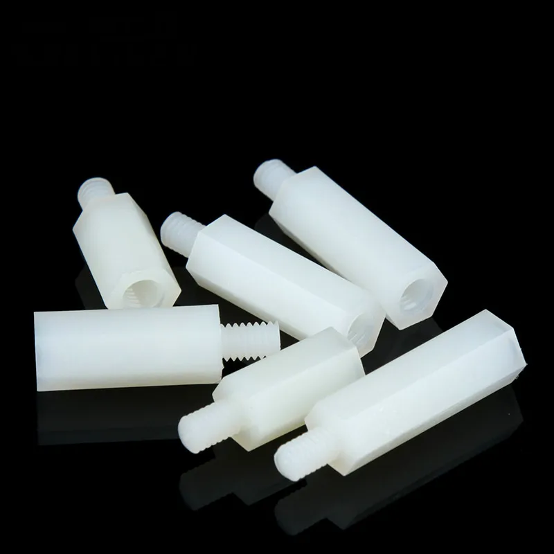 5PCS M3 M5 Hexagonal Nylon Column Single Head Isolation Spacer Plastic Support | Обустройство дома