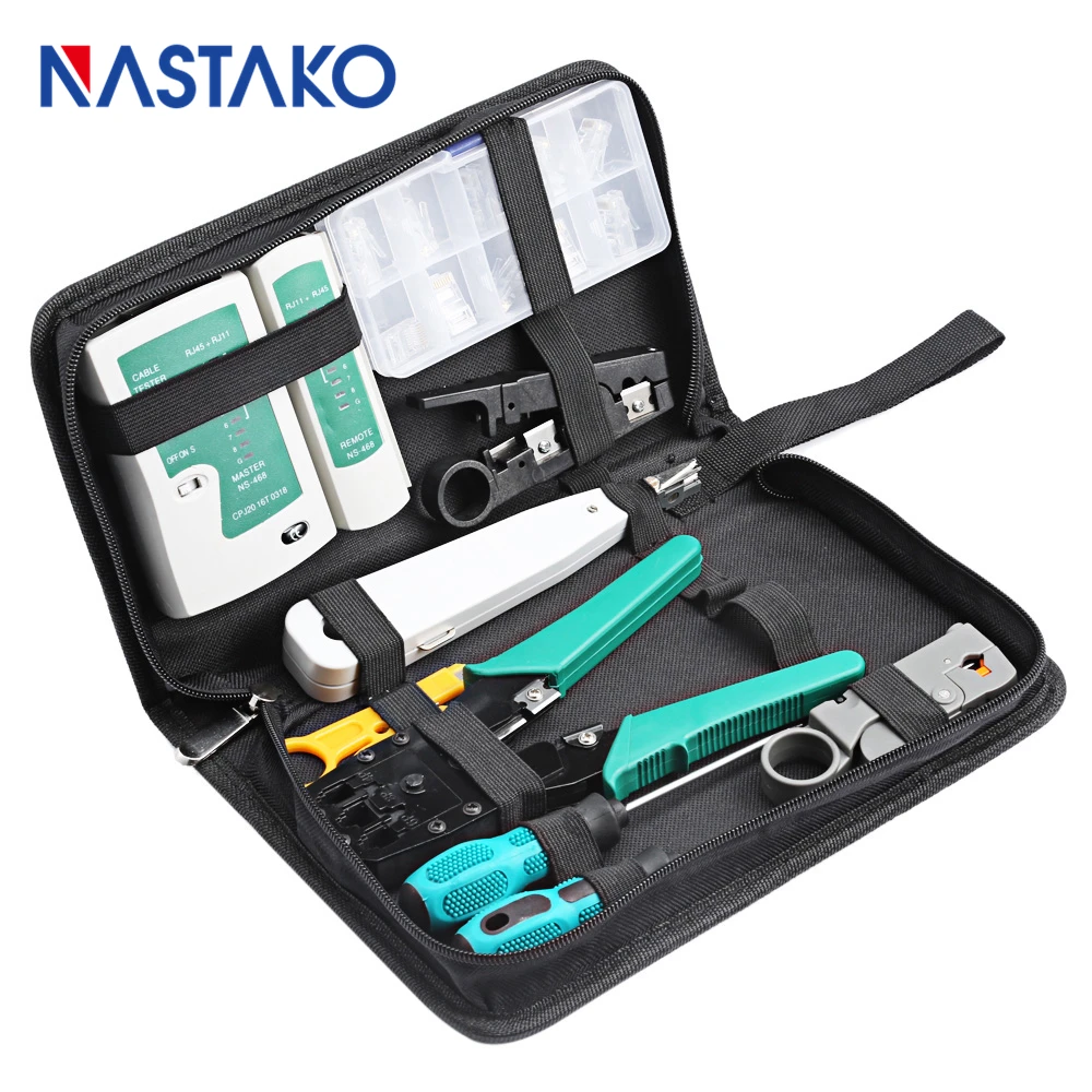 9 в 1 RJ45 сетевой набор инструментов обжимной инструмент с резцом LAN Кабельный