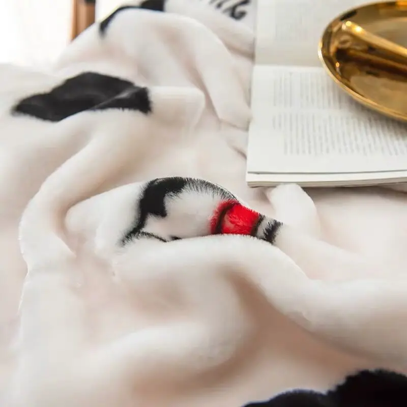 Новое милое зимнее высококачественное одеяло из кораллового флиса с героями