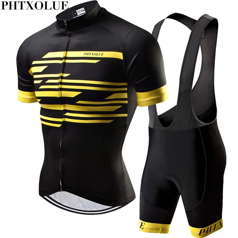 

Phtxolue Summer Cycling Set Men Mountain Bike Clothing MTB Bicycle Wear Clothes Maillot Ropa Ciclismo Cycling Jersey Sets