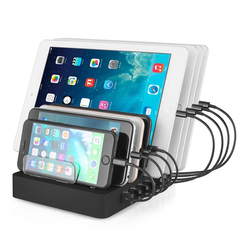 8 портов Смарт USB зарядное устройство LCD мульти порт зарядка EU US UK 96W Зарядка для