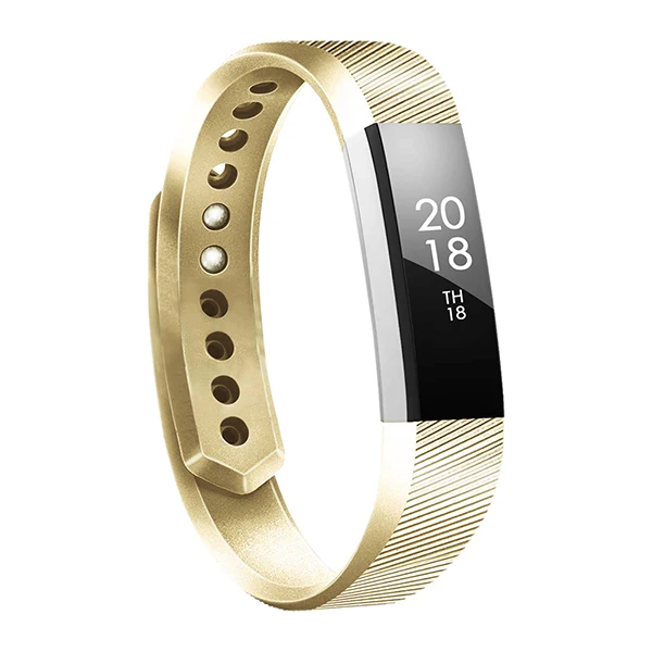 Champagne Розовое золото смарт часы ремешок для Fitbit Alta оснастки дизайн Мягкий ТПУ сменный ремешок на запястье для Fitbit Alta HR маленький большой - Цвет: Champagne