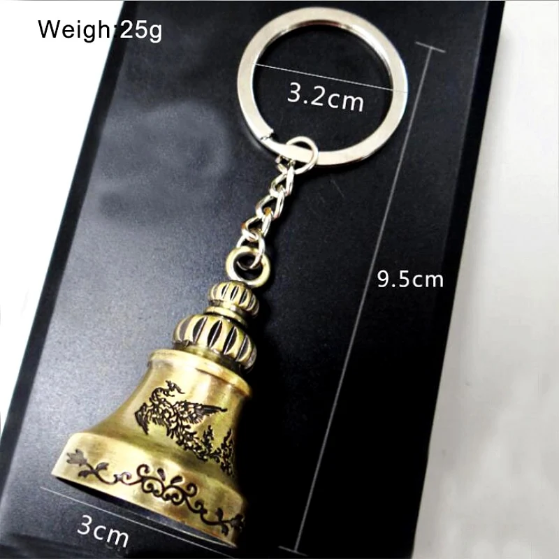3 Color New Design Diy Handmade Keychain Bell Chain Chinese Lucky Keepsake Lubov Love Symbol Tibet Copper embrace Buddhism | Украшения и