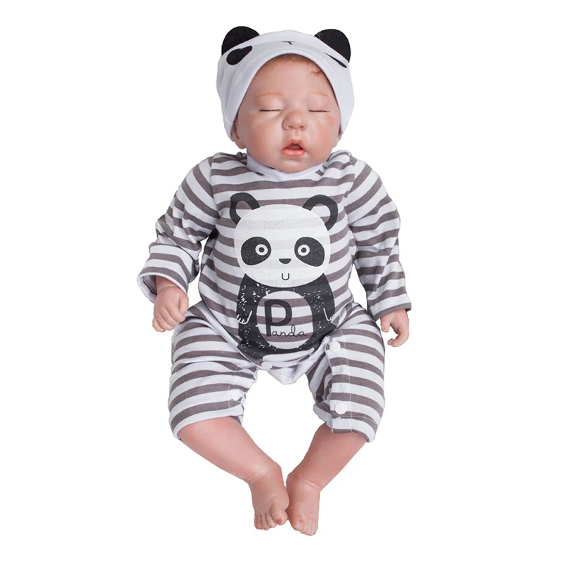 20 &quotКукла новорожденная панда Девочка милая кукла Ручная работа силиконовая