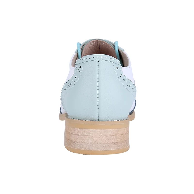 Женские туфли-оксфорды из натуральной воловьей кожи повседневные винтажные