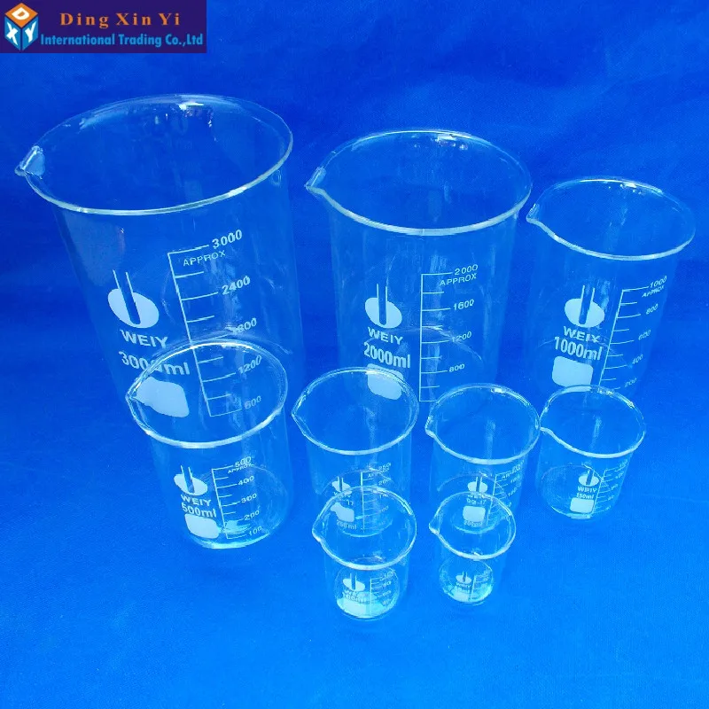 (12pieces/lot)Glass beaker 100ml Lab Supplies Good quality High boron material | Канцтовары для офиса и дома