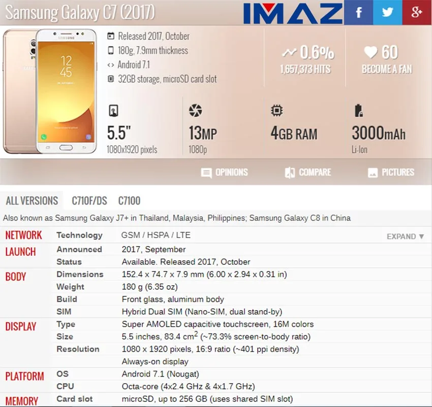 ЖК дисплей с дигитайзером для Samsung Galaxy C8 C7100 C710F сенсорным экраном 5 дюйма в сборе J7