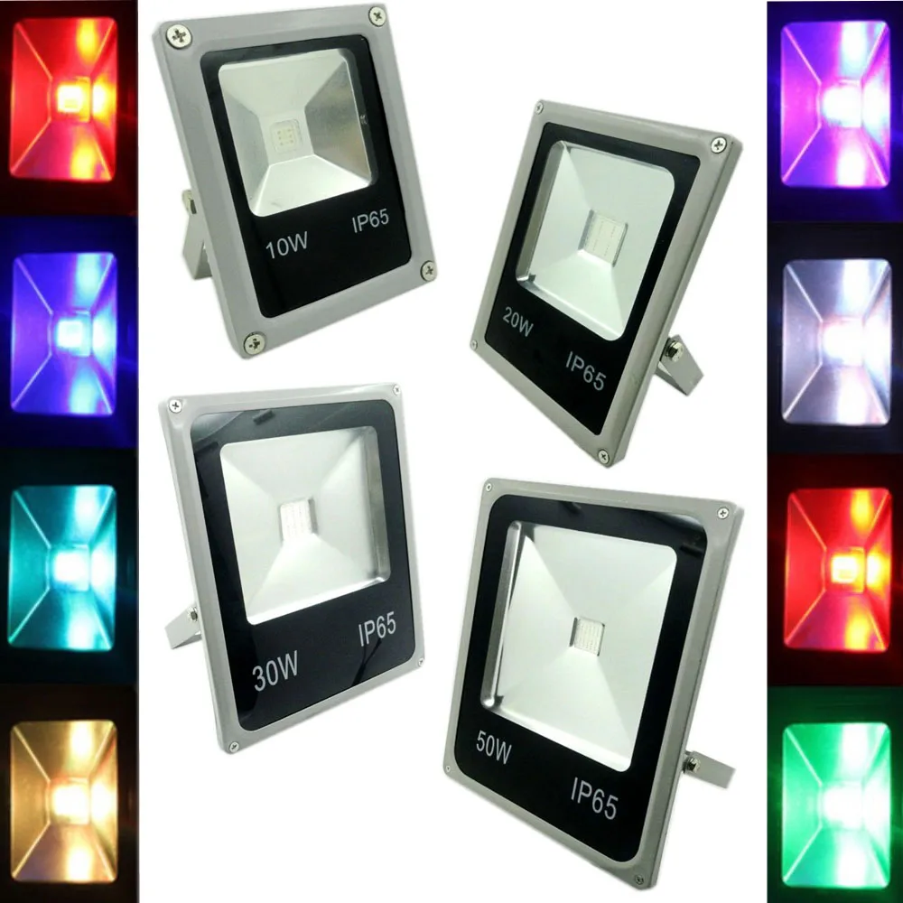 30W 20W 10W GLW RGB Refletor Led уличная лампа водонепроницаемый Светодиодный прожектор 50W