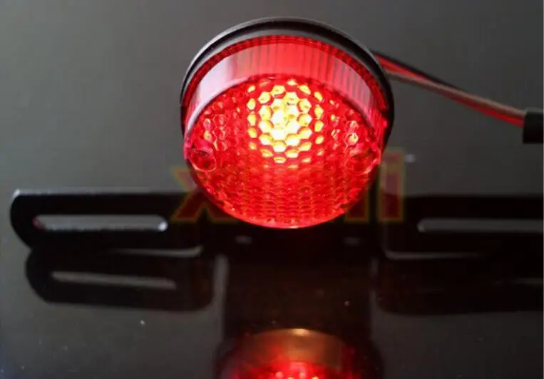 Черный Задний стоп сигнал + держатель номерного знака для мотоцикла|light running|cruiser