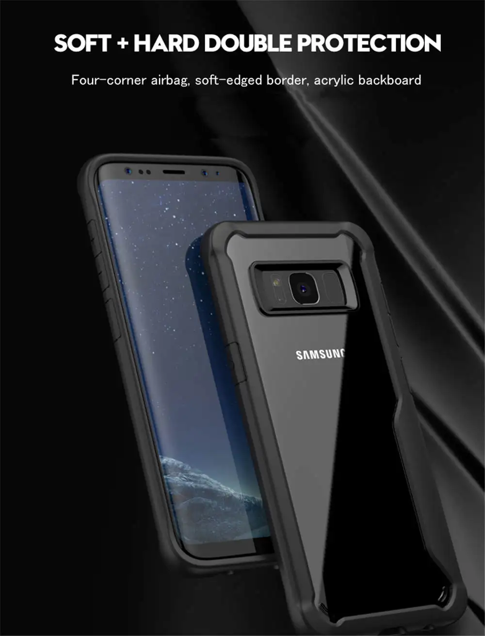 Для samsung Galaxy S8 S9 Plus Note 8 9 Полный чехол силиконовый прозрачный защитный чехол для samsung J3 J5 J7 Pro J4 J6 Plus J8
