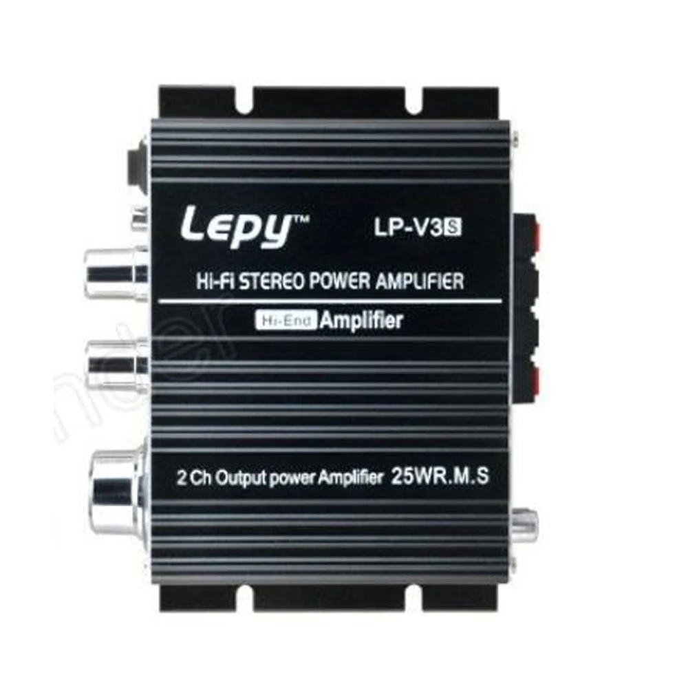 Автомобильный усилитель мощности mini L-epy Hi-Fi digital V3 12 В USB FM 2 канала putpower LP V3S |