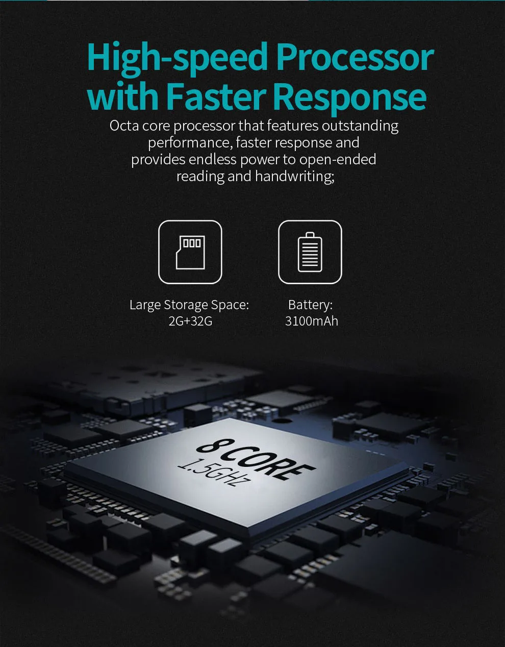 Отправьте от нас Likebook Muses E-Reader с 7,8 ''300ppi E-Ink сенсорным экраном 8 ядер 1,5 ГГц, встроенный звуковой, 2G/32 ГБ Android 6,0