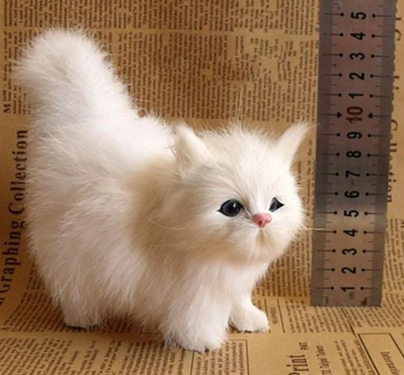 Новинка имитация кота игрушки меховые куклы модель животного подарок для детей