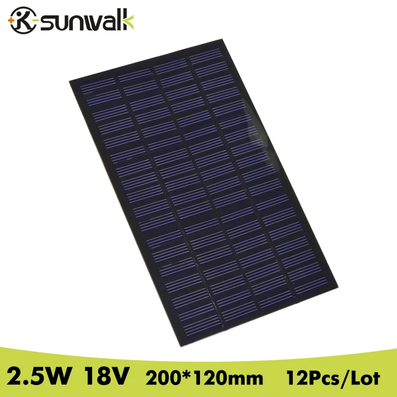 Солнечная панель SUNWALK для самостоятельной сборки 12 шт. 18 в 2 5 Вт | Электроника