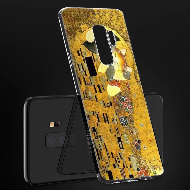 Популярный силиконовый чехол The Kiss от Gustav Klimt для Samsung Galaxy S10 S9 S8 Plus S7 Edge A6 A8 A7 A9 2018 A5