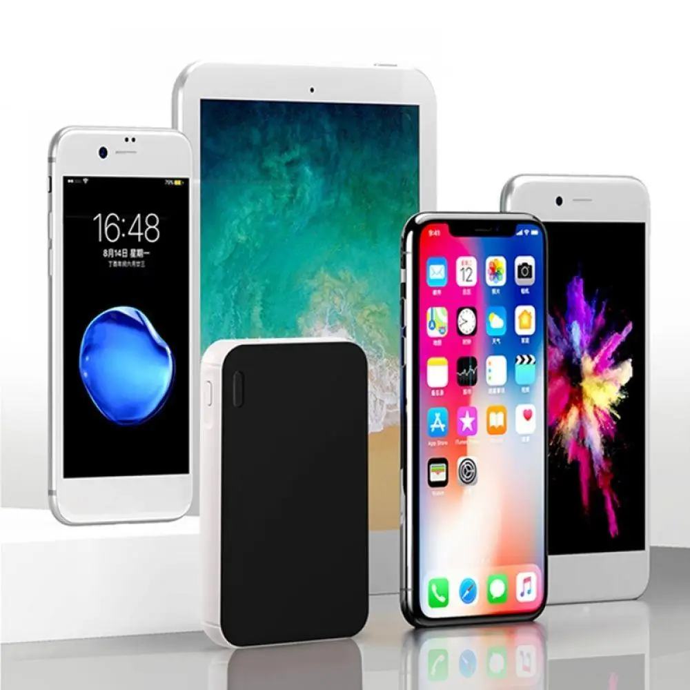 Мобильный телефон мини 5000 мАч Внешний аккумулятор для iPhone X 8 7 6 Xiaomi Samsung S8 S9