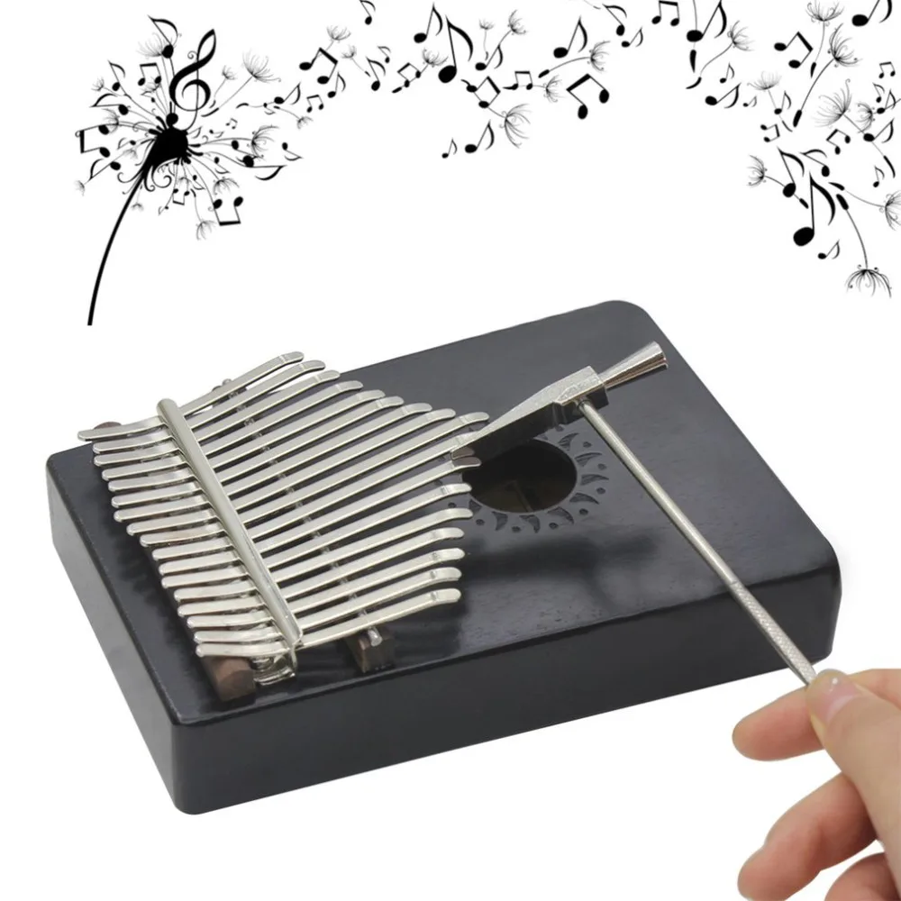 Натуральный 17 ключей палец Карманный пианино калимба Mbira большой палец пианино Образование Игрушка музыкальный инструмент отличный подарок